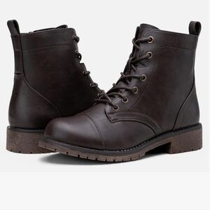 Vepose Dark Brown Leather Boots